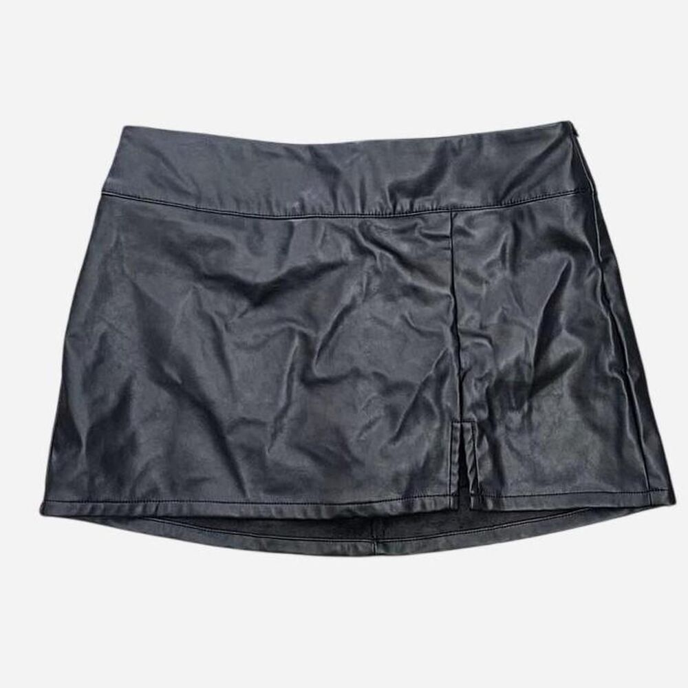 wild fable vegan leather new with tags micro mini skirt